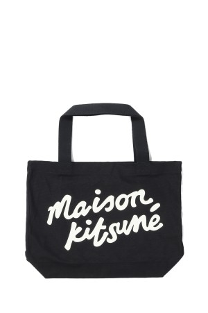 MAISON KITSUNE HANDWRITING TOTE  - BLACK (OW05124WW9042)