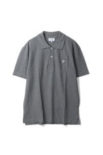 BOLD FOX HEAD PATCH COMFORT POLO  - MEDIUM GREY MELANGE (MM00210KJ7010)