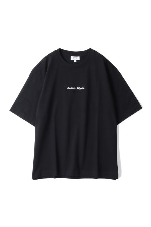 MAISON KITSUNE EMBROIDERY OVERSIZE TEE-SHIRT - MEDIUM GREY MELANGE (OM00122KJ0119)