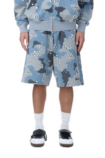 Desert Camo Sweatshort / Cobalt