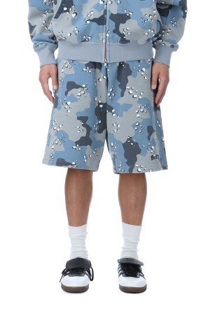Desert Camo Sweatshort / Cobalt