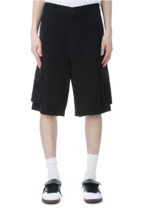 Mesh Pocket Cargo Short / Black