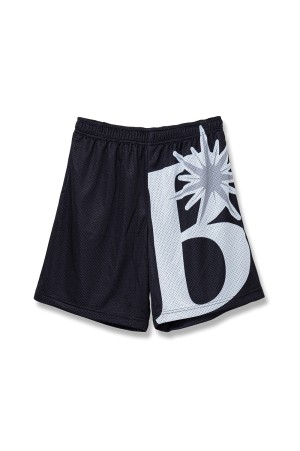 B Logo Mesh Short / Black