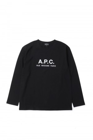 T-SHIRT RUE MADAME H MANCHES LONGUES / BLACK (25082193309-99)