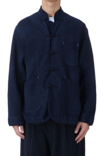 NEW SASHIKO LIGHT CHINESE JACKET / BLUE (PC-059-3181)