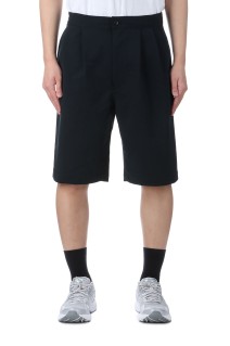 ALPHADRY Double Pleats Shorts - Black (S25SD052)