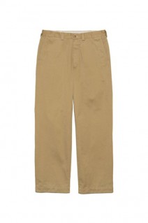 Wide Straight Chino Pants - Khaki (S25SC079)