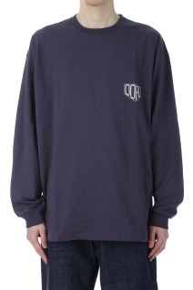 OOAL L/S Graphic Tee - Vintage Navy (S25SI014)
