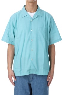 Open Collar Panama S/S Shirt - Mint (S25SG119)