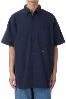 Regular Collar Wind S/S Shirt - Dark Navy (SUGS405)