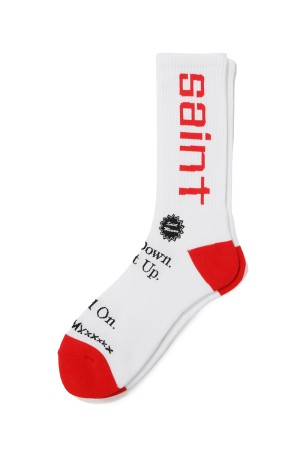 SOCKS / SIT DOWN / WHITE (SM-HR8-0000-104)