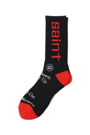 SOCKS / SIT DOWN / BLACK (SM-HR8-0000-105)