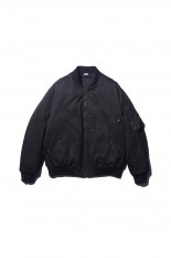 Vintage Silk Flight Jacket - BLACK (25SAP-01-15H)