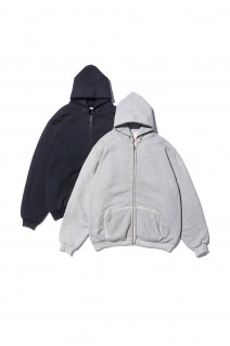 Vintage Zip Sweat Hoodie - GRAY (25SAP-05-09K)