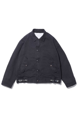 Silk Nep A-1 Jacket - BLACK (25SAP-01-32H)