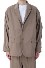 TECH LOOSE 2B JACKET TWILL - BEIGE (BJ-56025)