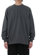 TECH DRAWSTRING L/S TEE - CHARCOAL (BE-40025)