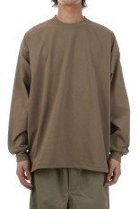 TECH DRAWSTRING L/S TEE - BEIGE (BE-40025)