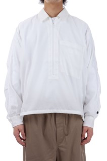 TECH HALF ZIP SHIRT L/S - WHITE (BE-39025)