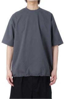 TECH DRAWSTRING S/S TEE - CHARCOAL (BE-41025)