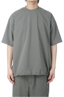 TECH DRAWSTRING S/S TEE - WOLF GRAY (BE-41025)