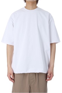 TECH DRAWSTRING S/S TEE - WHITE (BE-41025)