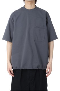 TECH W/POCKET CREW TEE - CHARCOAL (BE-32025)