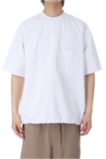 TECH W/POCKET CREW TEE - WHITE (BE-32025)