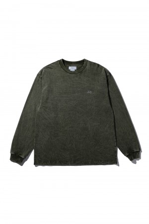 GDYE HEAVY WEIGHT L/S TEE - GREEN (ACY-24AW-006)
