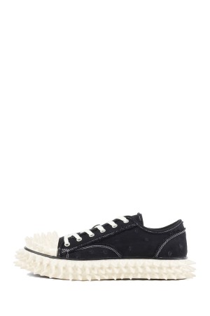 SPIKY CANVAS SNEAKER - BLACK (25SS60FT67)