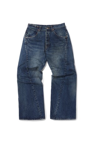 USED FINISH DENIM PANTS - INDIGO (25SS12PT300)