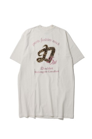 DOUBLET PFW TOUR T-SHIRT - WHITE (25SS30CS367)