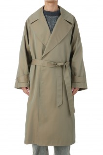 120/2/2 Suvin Cotton Gabardine Prime-Over Ulster Coat - BEIGE (11242161210)