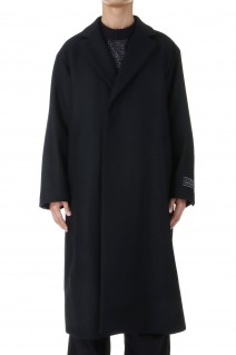 Super140s Prime-Over Melton Chesterfield Coat - BLACK (11232161204)