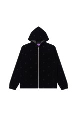B EMBLEM PATTERNED JACKET - BLACK (BEPFW24OT22)