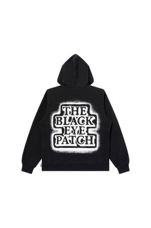SPRAYED OG LABEL HOODIE - BLACK (BEPFW24CS29)