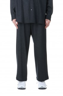 Wool Smooth Flannel Easy Wide Pants - GRAY (GM244-40011)