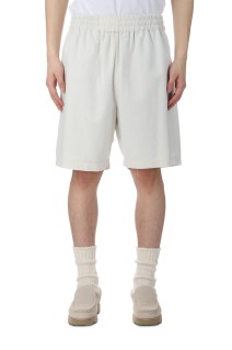 Silk Noil Viscose Sleeping Easy Shorts - ECRU (GU251-40049)