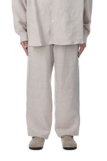 Linen Cupro Track Pants - BEIGE (GM251-40258)