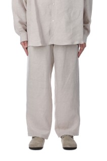 Linen Cupro Track Pants - BEIGE (GM251-40258)