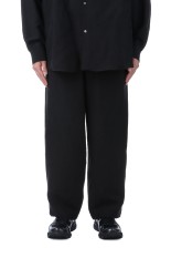 Linen Cupro Track Pants - BLACK (GM251-40258)