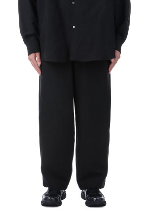 Linen Cupro Track Pants - BLACK (GM251-40258)