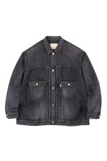 Selvage Denim Jacket - BLACK_DARK FADE (GM251-30185DB)
