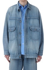 Selvage Denim Jacket - INDIGO_LIGHT FADE (GM251-30185LB)