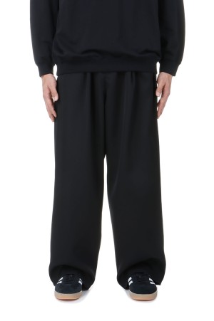 Scale Off Wool Wide Chef Pants - BLACK (GM251-40173B)