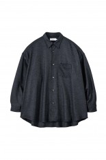 Broad L/S Oversized Regular Collar Shirt - BLUE (GM224-50031B) |  セレクトショップ｜DeepInsideinc.com Store