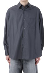 Broad L/S Oversized Regular Collar Shirt - C.GRAY (GM251-50001B)