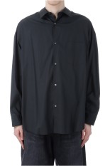 Broad L/S Oversized Regular Collar Shirt - BLACK (GM251-50001B)