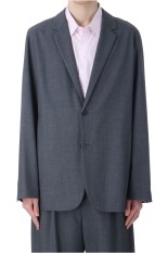 WOOL TROPICAL TAILORED JACKET - TOP GRAY (JKAGGM0700)