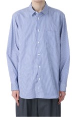 GIZA BROAD STANDARD SHIRT - NAVY STRIPE (BLAGGM1001)